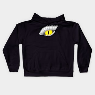 Dragons Eyes Grey/Yellow Kids Hoodie